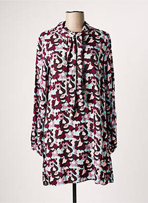 Robe courte manches longues manches longues violet COMPAÑIA FANTASTICA femme