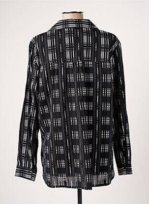Chemisier coupe droite manches longues noir MASAI femme
