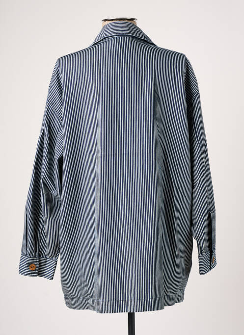 Veste casual bleu SKFK pour femme