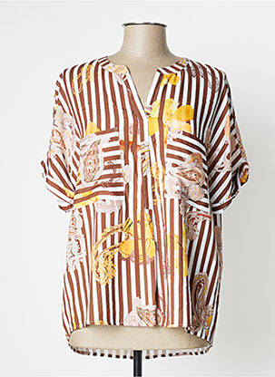 Blouse manches courtes manches courtes marron BETTY BARCLAY femme