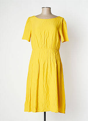 Robe mi-longue jaune CHERRY PARIS pour femme