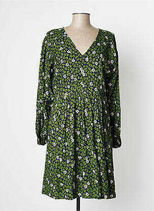 Robe mi-longue vert PRINCESSE NOMADE pour femme