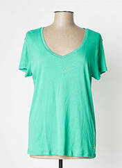 T-shirt vert C'EST BEAU LA VIE pour femme seconde vue