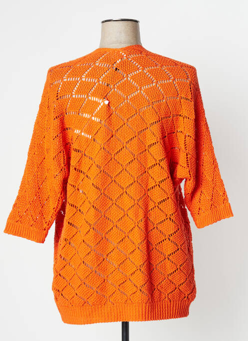 Gilet manches longues orange LOLA ESPELETA pour femme