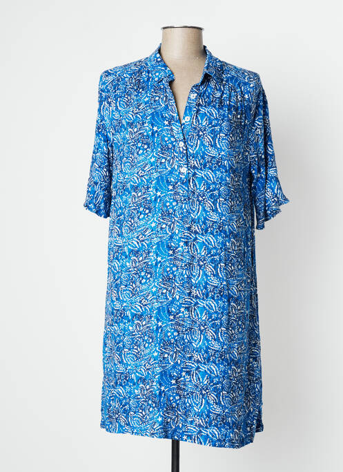 Robe mi-longue bleu LOLA ESPELETA pour femme