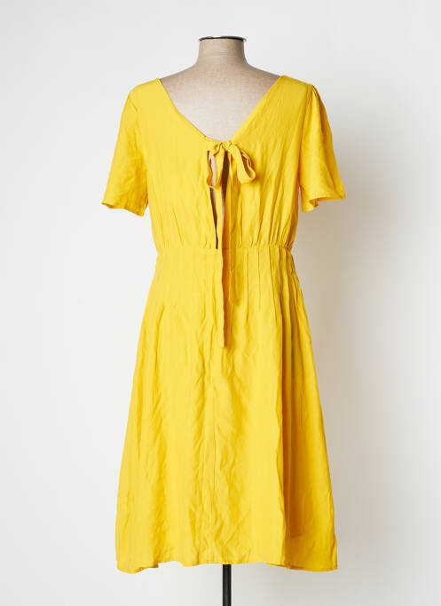 Robe mi-longue jaune CHERRY PARIS pour femme