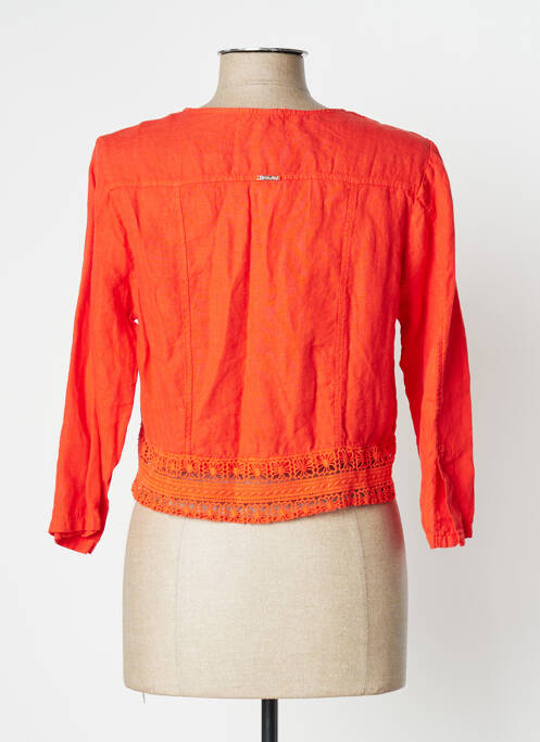 Veste casual orange MALOKA pour femme