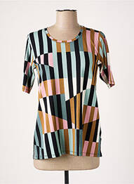 Top tissage jersey manches courtes noir MASAI femme