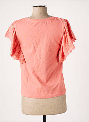 Top stretch manches courtes rose C'EST BEAU LA VIE femme