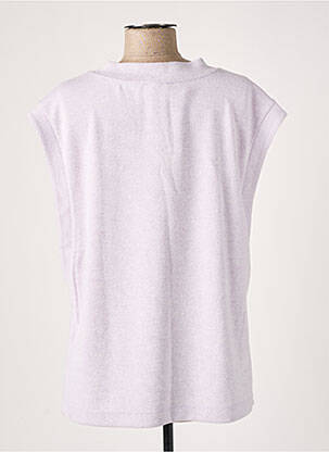 Poncho col v violet STREET ONE femme