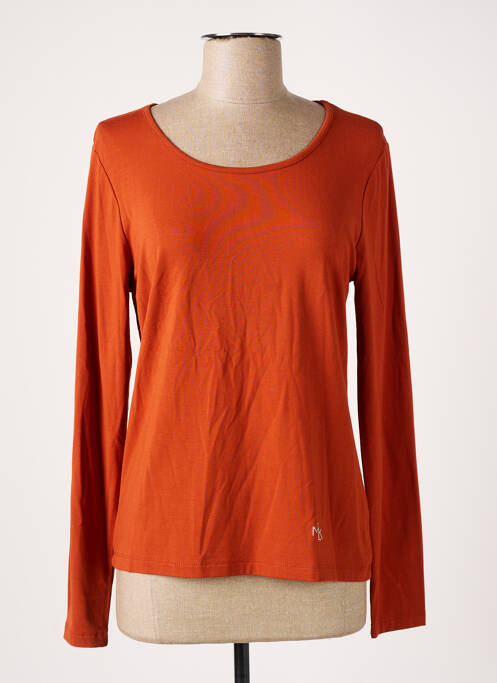 T-shirt manches longues manches longues marron MALOKA femme