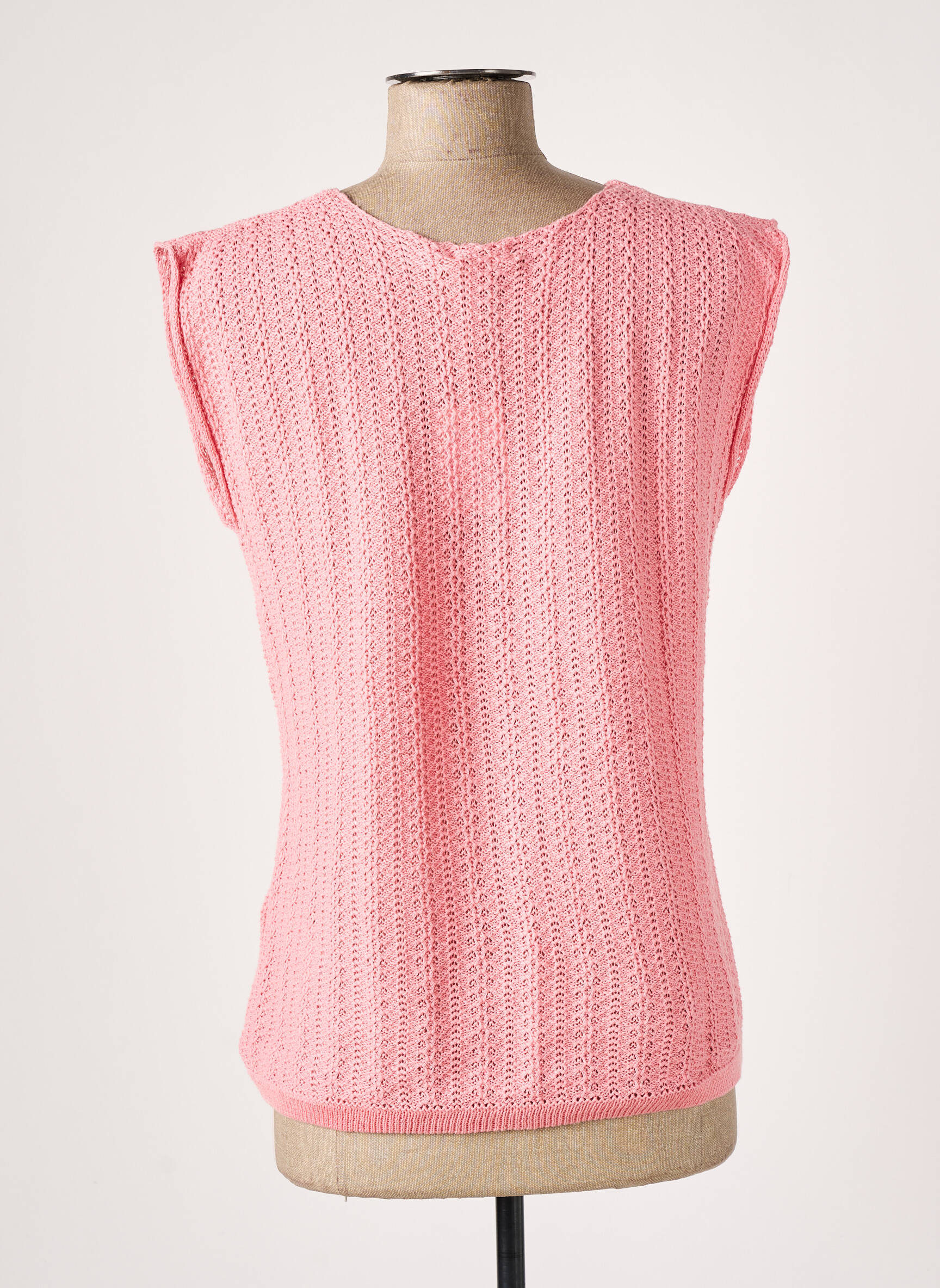Pull Finition Bords-côtes Rose Princesse Nomade Femme 2317564