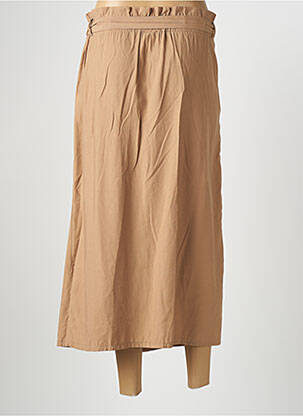 Jupe mi-longue beige CHERRY PARIS femme