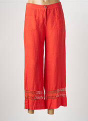 Pantalon large rouge MALOKA pour femme seconde vue