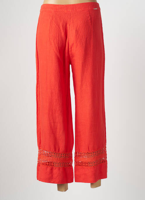 Pantalon large rouge MALOKA pour femme