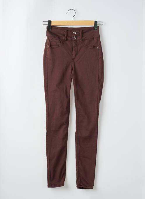 Pantalon slim marron ONE SIZE FILTS ALL pour femme