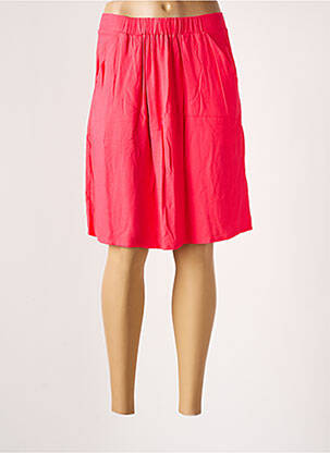 Jupe courte taille élastique rose SKFK femme