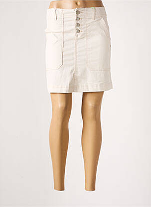 Jupe courte poches beige STREET ONE femme