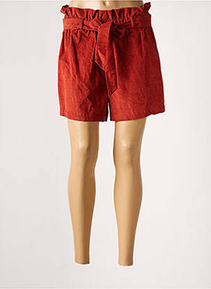 Short taille haute taille haute orange PRINCESSE NOMADE femme