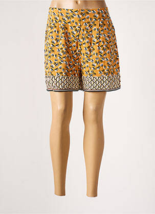 Short coupe droite orange LOLA ESPELETA femme