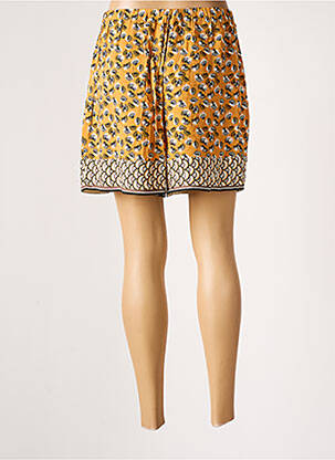 Short coupe droite orange LOLA ESPELETA femme