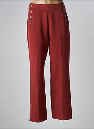 Pantalon droit orange VINTAGE LOOK femme