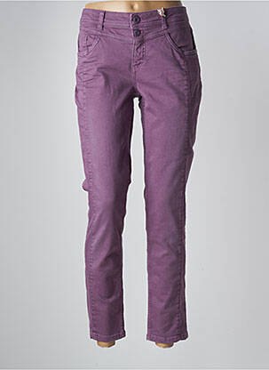 Jeans coupe slim violet STREET ONE femme