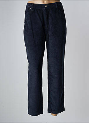 Pantalon 7/8 bleu LAURE + MAX pour femme