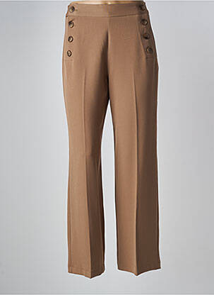Pantalon droit beige VINTAGE LOOK pour femme