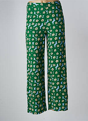 Pantalon large vert COMPAÑIA FANTASTICA pour femme
