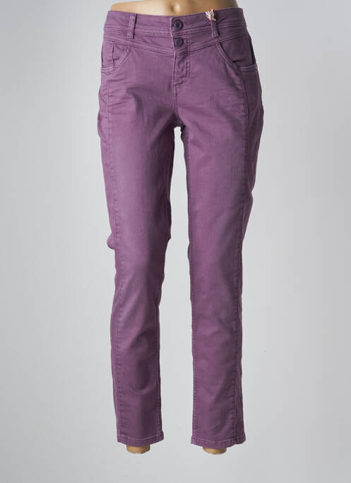 Jeans coupe slim violet STREET ONE pour femme