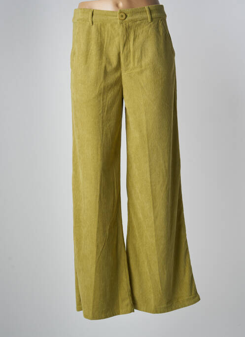 Pantalon flare vert COMPAÑIA FANTASTICA pour femme