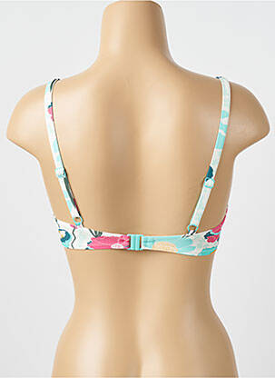 Haut de maillot de bain stretch haut soutien-gorge emboitant bleu PASSIONATA femme
