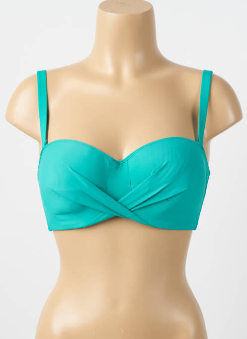 Haut de maillot de bain haut soutien-gorge moulé haut soutien-gorge moulé vert ANTIGEL femme