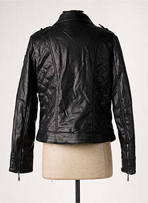 Veste simili cuir poches noir FRED SABATIER femme