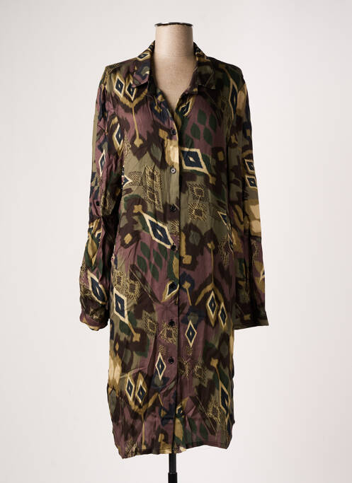 Robe mi-longue vert AN II VITO pour femme