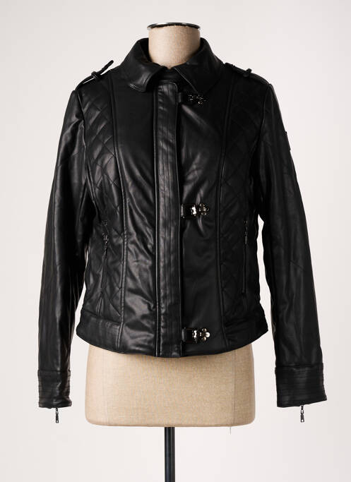 Veste simili cuir noir FRED SABATIER femme