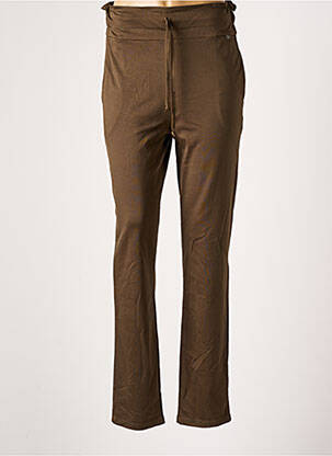 Pantalon slim taille élastique taille normale vert EGO femme