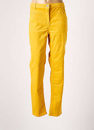 Pantalon slim taille basse taille basse jaune CECIL femme
