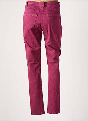 Pantalon slim tissage popeline taille normale violet MERI & ESCA femme