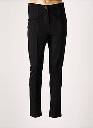 Pantalon slim taille haute taille haute noir YEST femme
