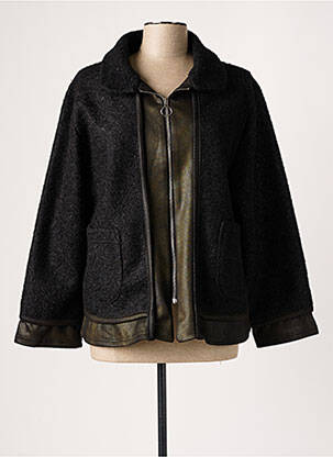 Manteau court noir 2W PARIS pour femme