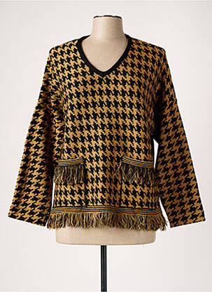 Pull coupe droite manches longues beige GUITARE femme