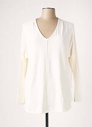 Tunique manches longues tissage crêpe blanc GUITARE femme