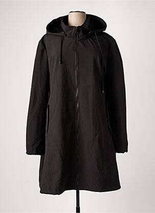Coupe-vent manches longues a capuche noir YESTA femme