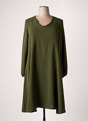 Robe mi-longue vert AN II VITO pour femme
