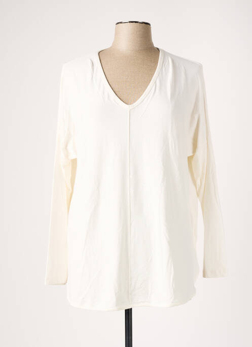 Tunique manches longues blanc GUITARE pour femme