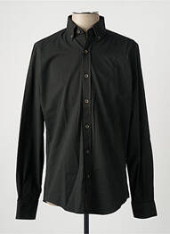 Chemise manches longues manches longues noir LEVORATTO homme