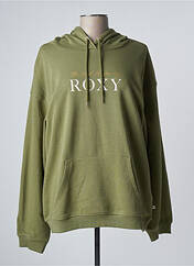 Sweat-shirt à capuche vert ROXY pour femme seconde vue