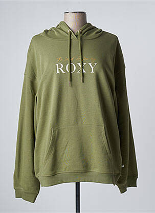 Sweat-shirt à capuche vert ROXY pour femme